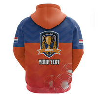 Netherlands Football Zip Hoodie Oranje Lion Go Champion