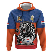 Netherlands Football Zip Hoodie Oranje Lion Go Champion