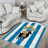 Personalized Argentina 10 Goat Area Rug Greatest Of All Time Sporty Style