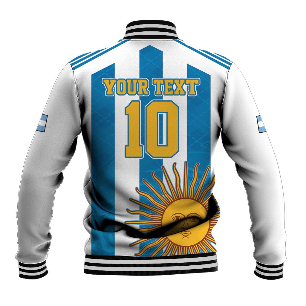Personalized Argentina 10 Goat Baseball Jacket Greatest Of All Time Sporty Style