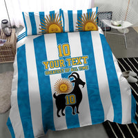 Personalized Argentina 10 Goat Bedding Set Greatest Of All Time Sporty Style