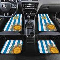 Personalized Argentina 10 Goat Car Mats Greatest Of All Time Sporty Style