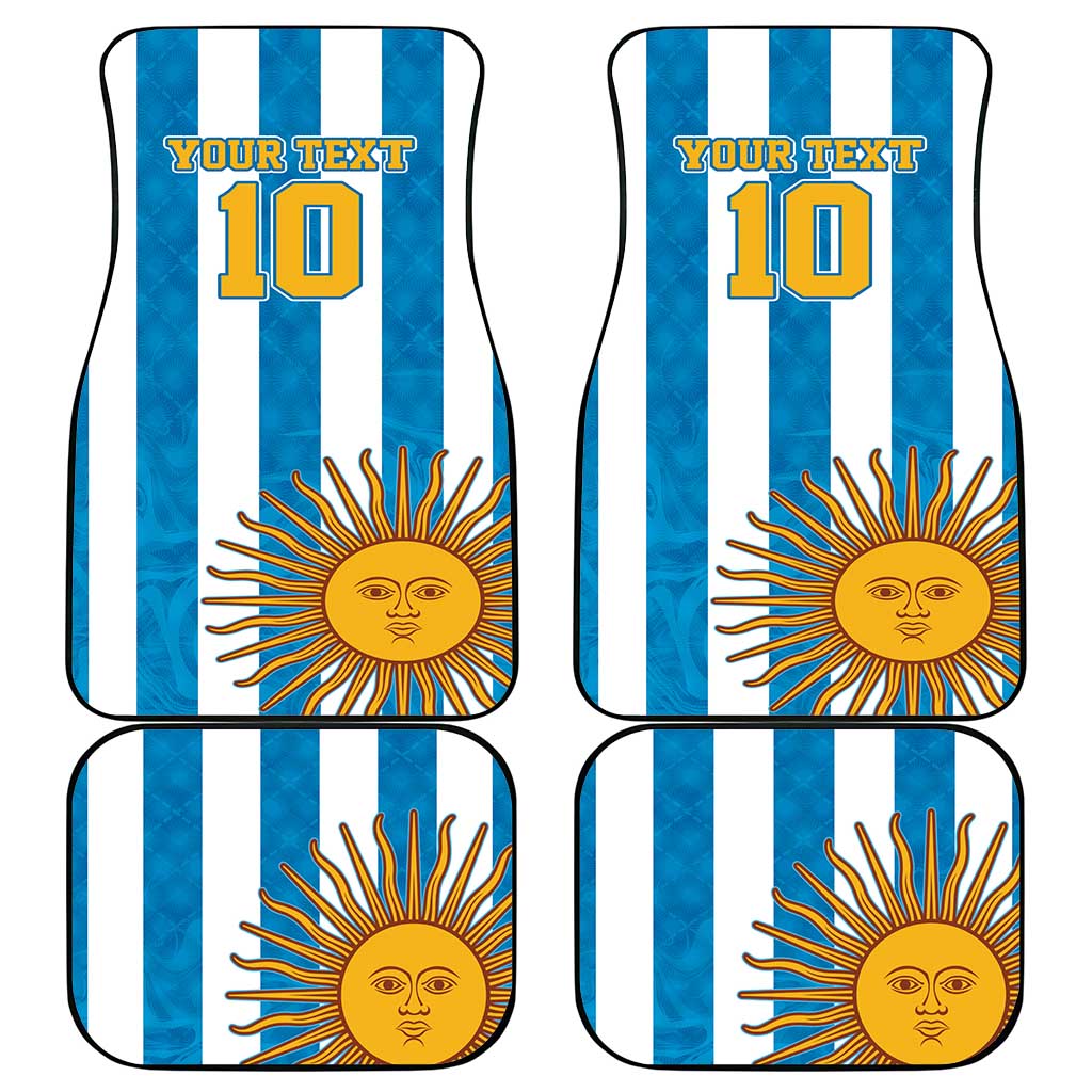 Personalized Argentina 10 Goat Car Mats Greatest Of All Time Sporty Style