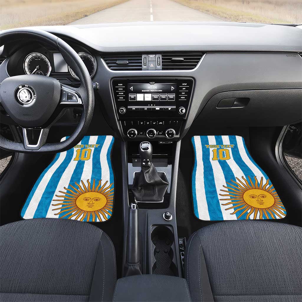 Personalized Argentina 10 Goat Car Mats Greatest Of All Time Sporty Style