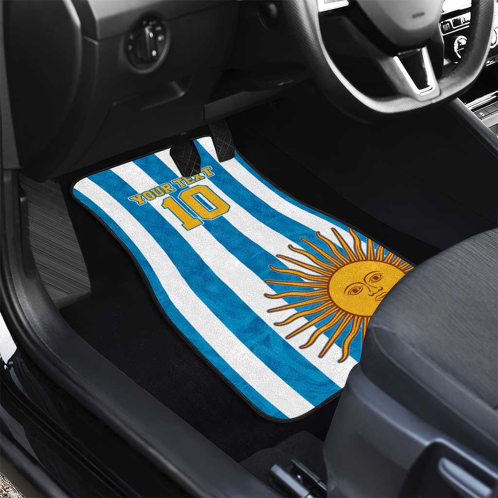 Personalized Argentina 10 Goat Car Mats Greatest Of All Time Sporty Style