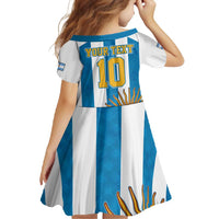 Personalized Argentina 10 Goat Family Matching Long Sleeve Bodycon Dress and Hawaiian Shirt Greatest Of All Time Sporty Style