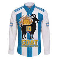 Personalized Argentina 10 Goat Family Matching Summer Maxi Dress and Hawaiian Shirt Greatest Of All Time Sporty Style