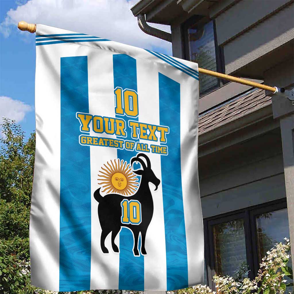 Personalized Argentina 10 Goat Garden Flag Greatest Of All Time Sporty Style