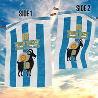 Personalized Argentina 10 Goat Garden Flag Greatest Of All Time Sporty Style