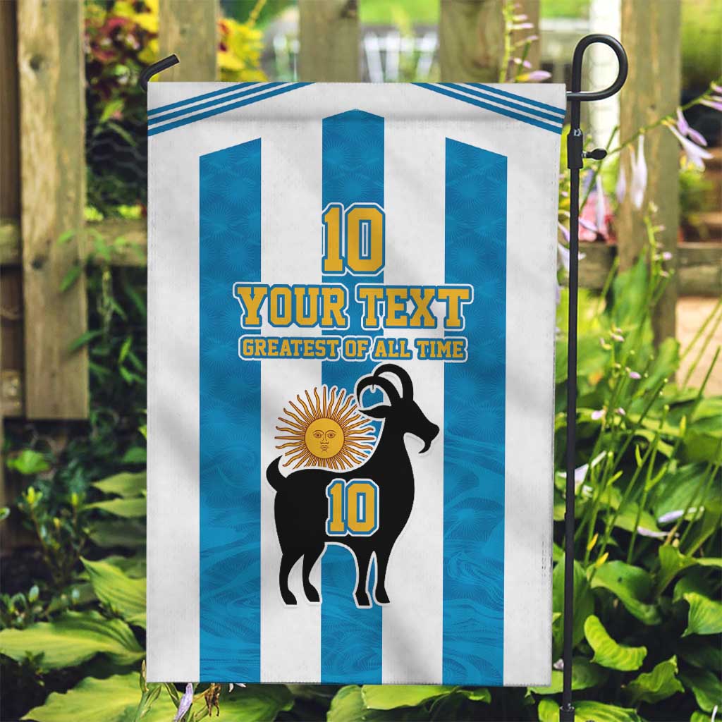 Personalized Argentina 10 Goat Garden Flag Greatest Of All Time Sporty Style