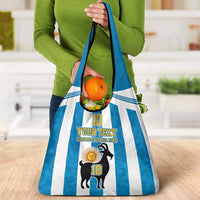Personalized Argentina 10 Goat Grocery Bag Greatest Of All Time Sporty Style