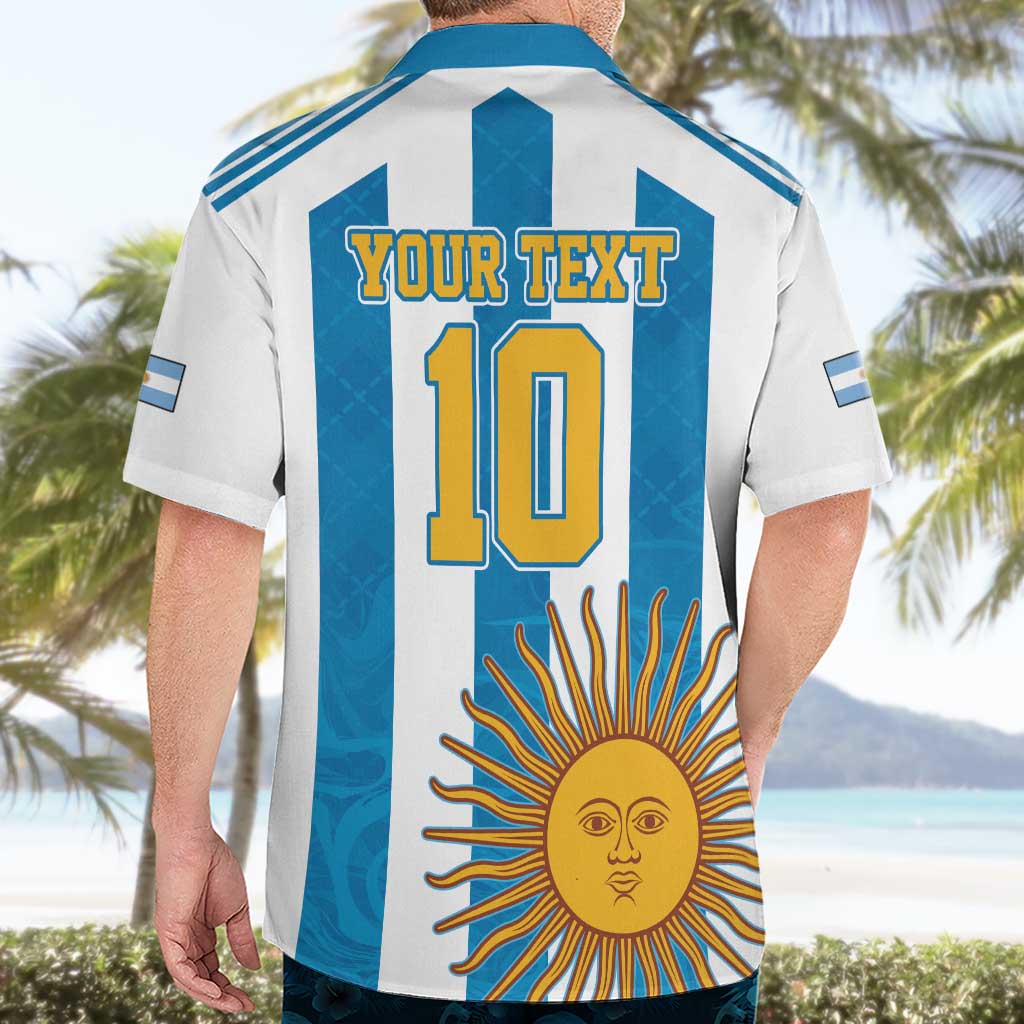 Personalized Argentina 10 Goat Hawaiian Shirt Greatest Of All Time Sporty Style