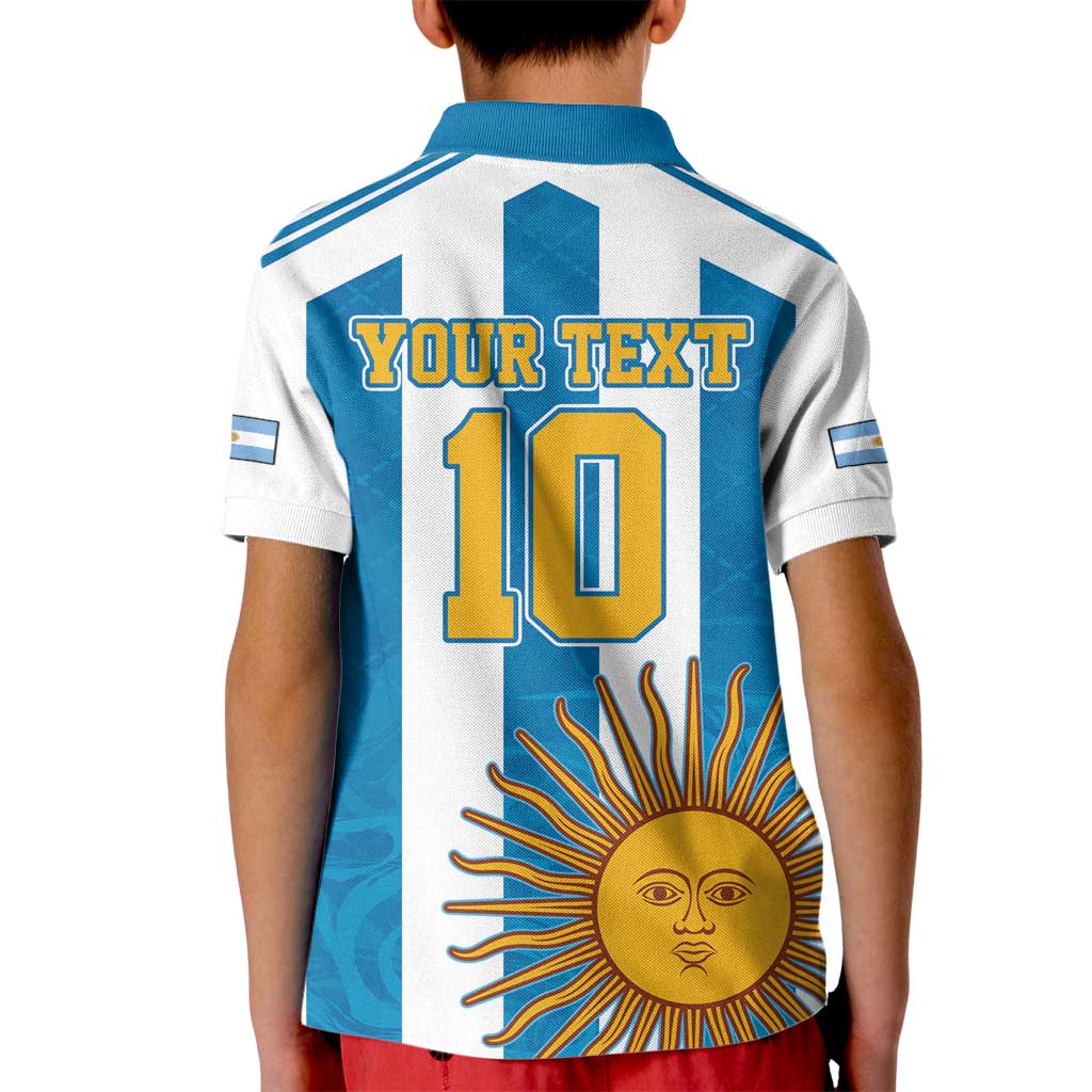 Personalized Argentina 10 Goat Kid Polo Shirt Greatest Of All Time Sporty Style