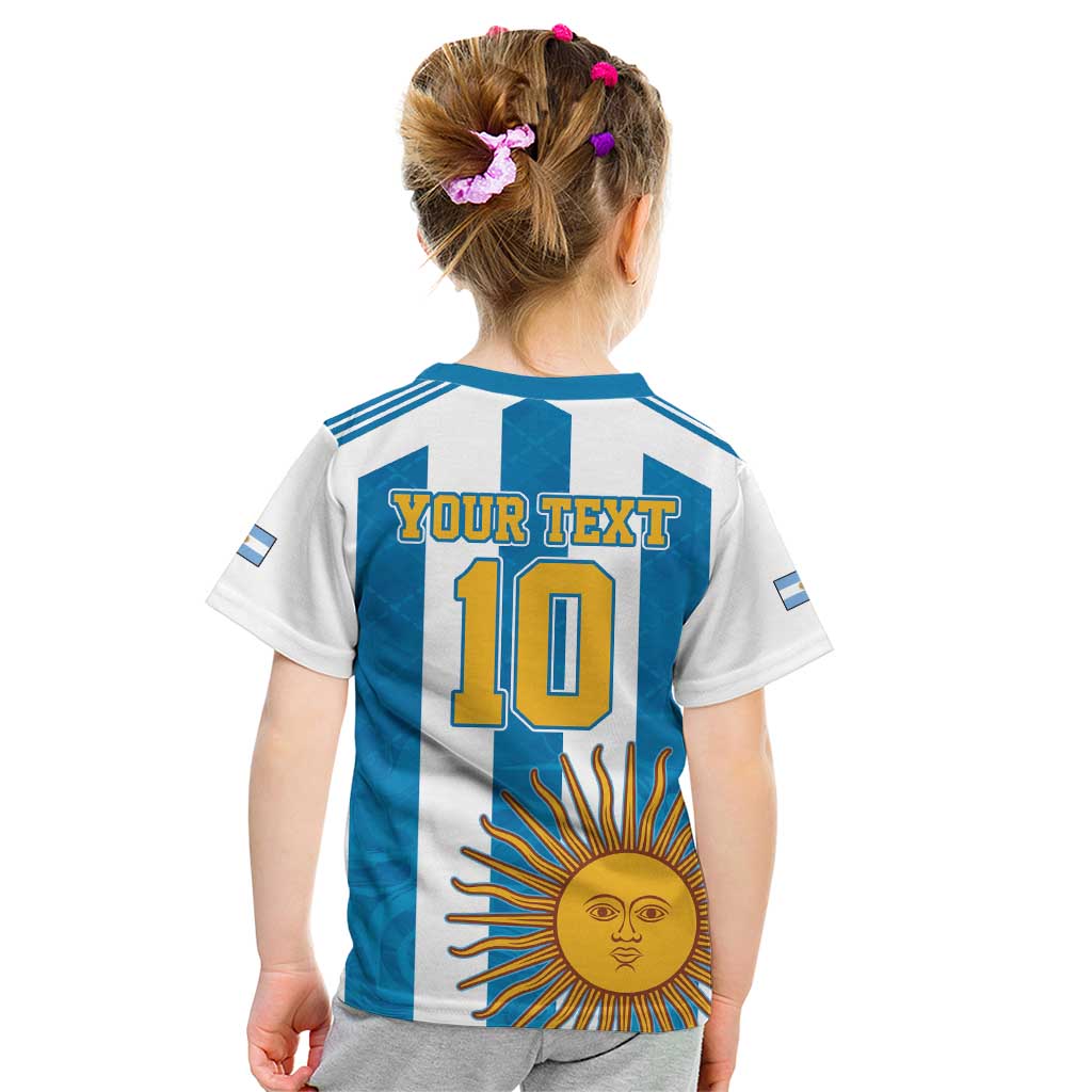 Personalized Argentina 10 Goat Kid T Shirt Greatest Of All Time Sporty Style
