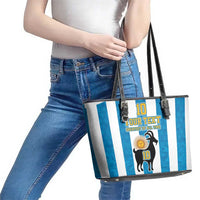 Personalized Argentina 10 Goat Leather Tote Bag Greatest Of All Time Sporty Style