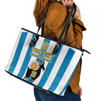 Personalized Argentina 10 Goat Leather Tote Bag Greatest Of All Time Sporty Style