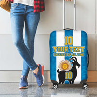 Personalized Argentina 10 Goat Luggage Cover Greatest Of All Time Sporty Style