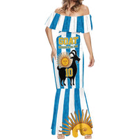 Personalized Argentina 10 Goat Mermaid Dress Greatest Of All Time Sporty Style