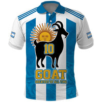 Personalized Argentina 10 Goat Polo Shirt Greatest Of All Time Sporty Style