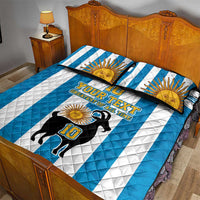 Personalized Argentina 10 Goat Quilt Bed Set Greatest Of All Time Sporty Style
