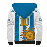 Personalized Argentina 10 Goat Sherpa Hoodie Greatest Of All Time Sporty Style