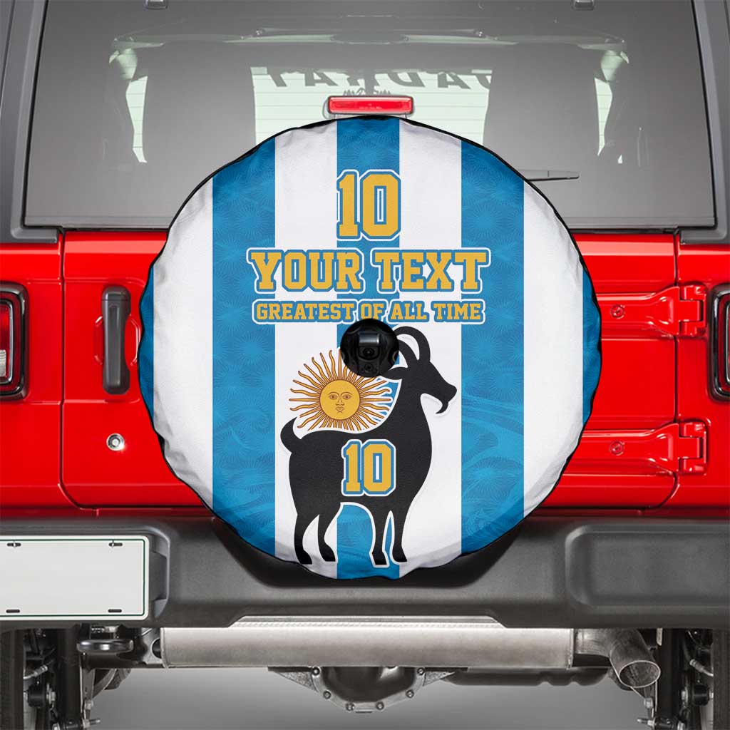 Personalized Argentina 10 Goat Spare Tire Cover Greatest Of All Time Sporty Style