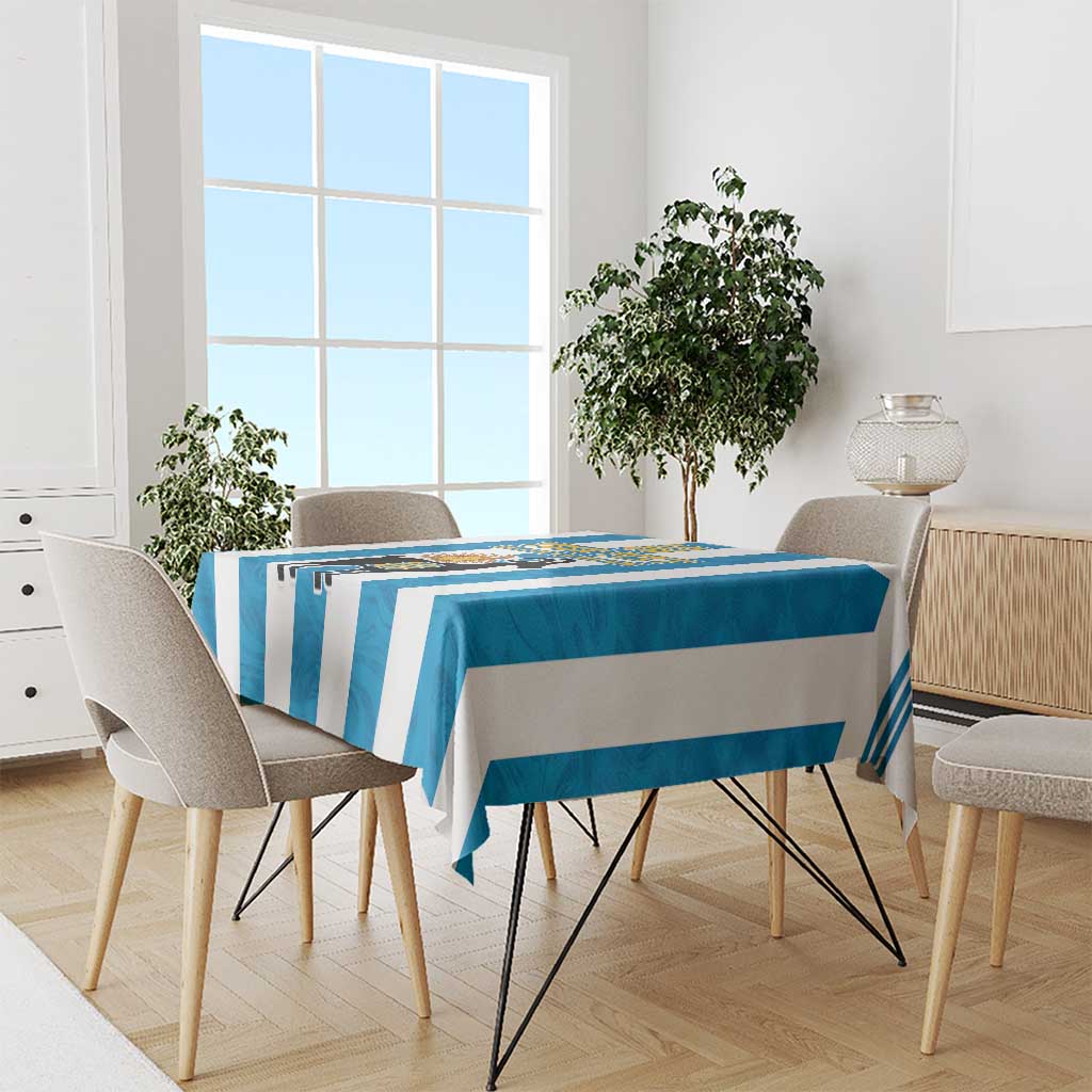 Personalized Argentina 10 Goat Tablecloth Greatest Of All Time Sporty Style