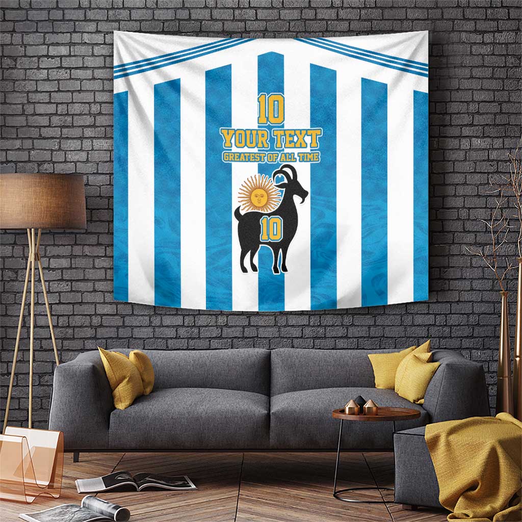 Personalized Argentina 10 Goat Tapestry Greatest Of All Time Sporty Style