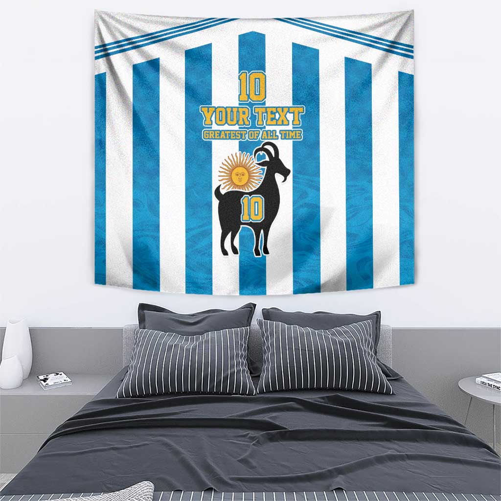 Personalized Argentina 10 Goat Tapestry Greatest Of All Time Sporty Style