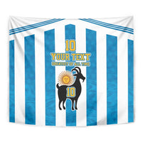Personalized Argentina 10 Goat Tapestry Greatest Of All Time Sporty Style