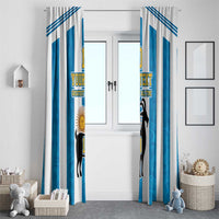 Personalized Argentina 10 Goat Window Curtain Greatest Of All Time Sporty Style