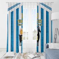 Personalized Argentina 10 Goat Window Curtain Greatest Of All Time Sporty Style