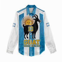 Personalized Argentina 10 Goat Women Casual Shirt Greatest Of All Time Sporty Style