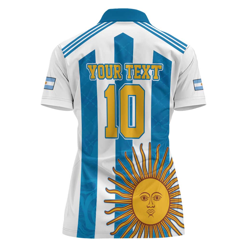 Personalized Argentina 10 Goat Women Polo Shirt Greatest Of All Time Sporty Style