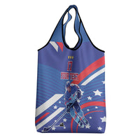 Custom United States Ice Hockey Grocery Bag USA Go Champions Sporty Style