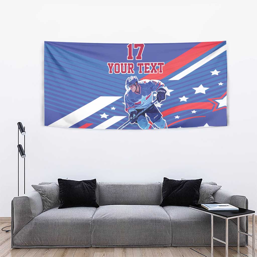 Custom United States Ice Hockey Tapestry USA Go Champions Sporty Style