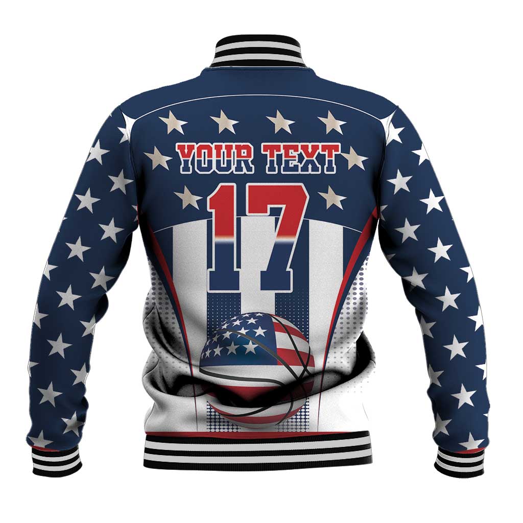 Custom United States Basketball Baseball Jacket USA Eagle Mascot Style