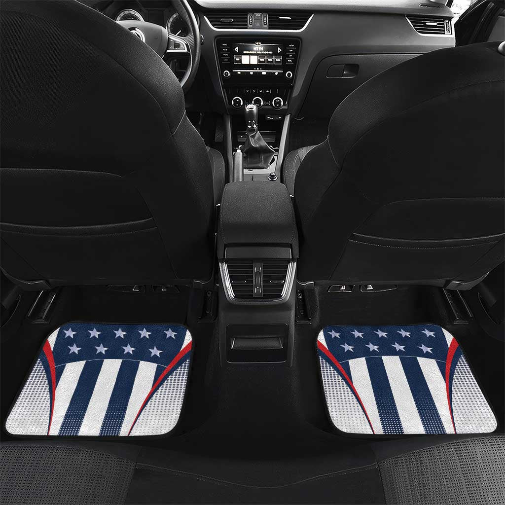 Custom United States Basketball Car Mats USA Eagle Mascot Style