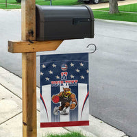 Custom United States Basketball Garden Flag USA Eagle Mascot Style