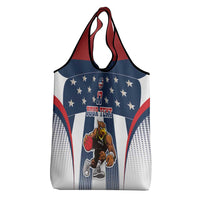 Custom United States Basketball Grocery Bag USA Eagle Mascot Style