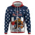 Custom United States Basketball Hoodie USA Eagle Mascot Style