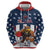 Custom United States Basketball Hoodie USA Eagle Mascot Style