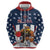 Custom United States Basketball Hoodie USA Eagle Mascot Style