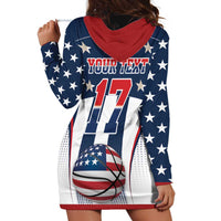 Custom United States Basketball Hoodie Dress USA Eagle Mascot Style