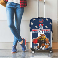 Custom United States Basketball Luggage Cover USA Eagle Mascot Style