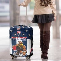 Custom United States Basketball Luggage Cover USA Eagle Mascot Style