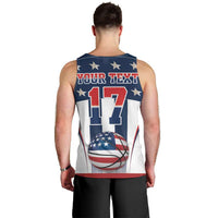 Custom United States Basketball Men Tank Top USA Eagle Mascot Style