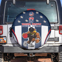 Custom United States Basketball Spare Tire Cover USA Eagle Mascot Style