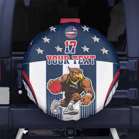 Custom United States Basketball Spare Tire Cover USA Eagle Mascot Style
