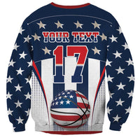 Custom United States Basketball Sweatshirt USA Eagle Mascot Style